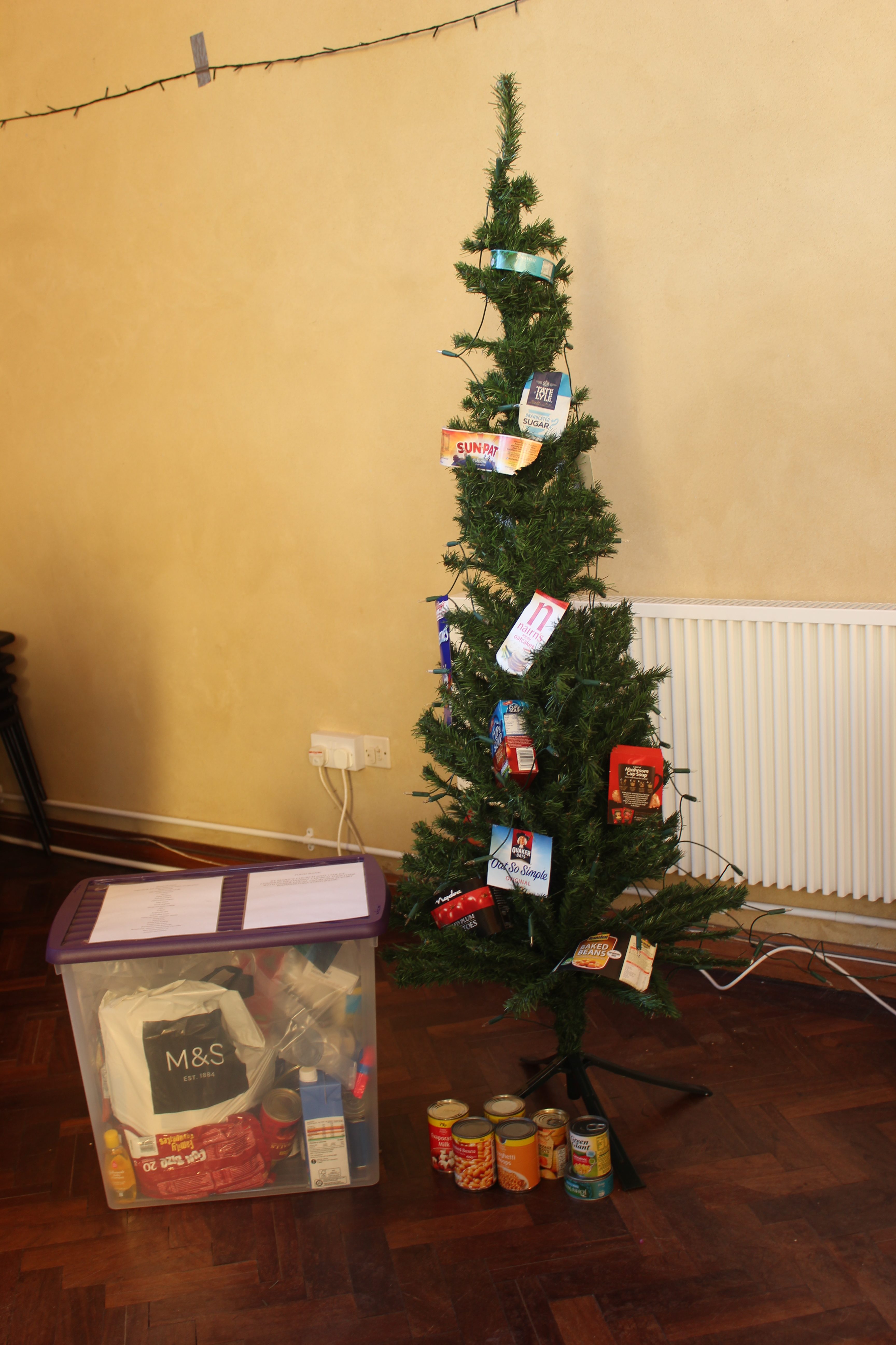 Tree to represent our contribution to the Food Bank